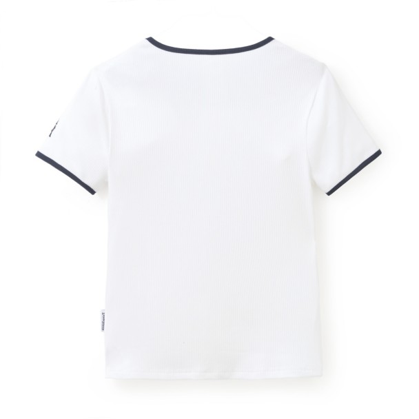 Disneyland ''D'' Logo Ribbed Ringer T-Shirt for Women