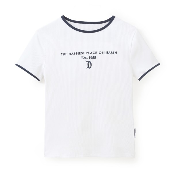 Disneyland ”D” Logo Ribbed Ringer T-Shirt for Women Disneyland ”D” Logo Ribbed Ringer T-Shirt for Women