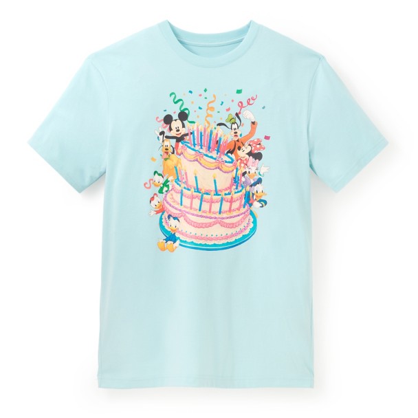 Mickey Mouse and Friends Birthday Cake T-Shirt for Adults Mickey Mouse and Friends Birthday Cake T-Shirt for Adults
