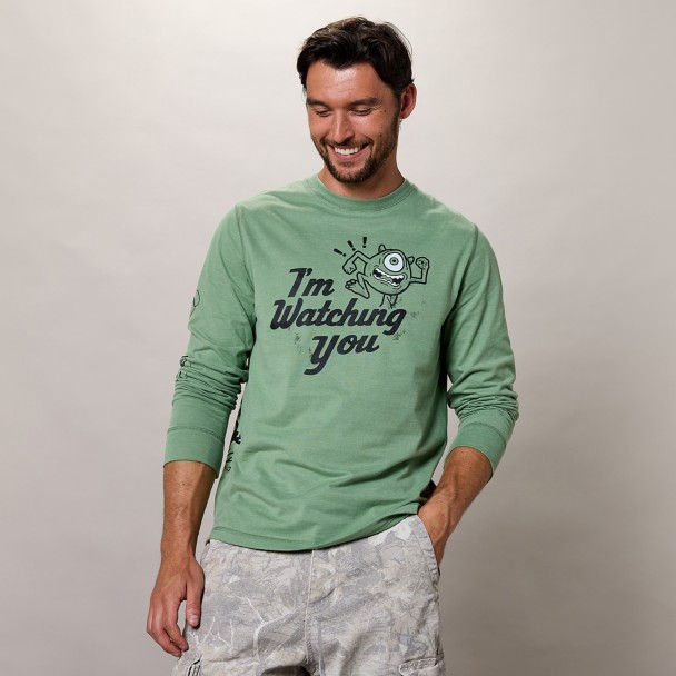 Mike and Roz ''I'm Watching You'' Long Sleeve T-Shirt for Adults - Monsters Inc.