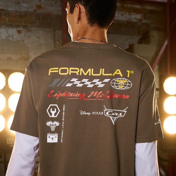 Disney and Pixar's Cars with Formula 1® Lightning McQueen T-Shirt for Adults