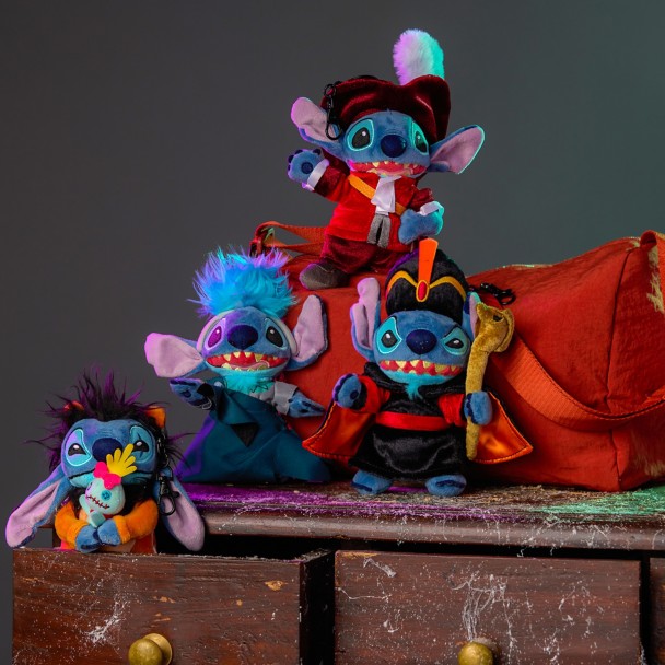 Stitch as Hades Plush Keychain Bag Charm - Hercules - Disney Villains - 7 1/2'' - Disney Store Japan
