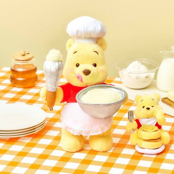 Winnie the Pooh Pancakes Plush Keychain Bag Charm - 5'' - Disney Store Japan