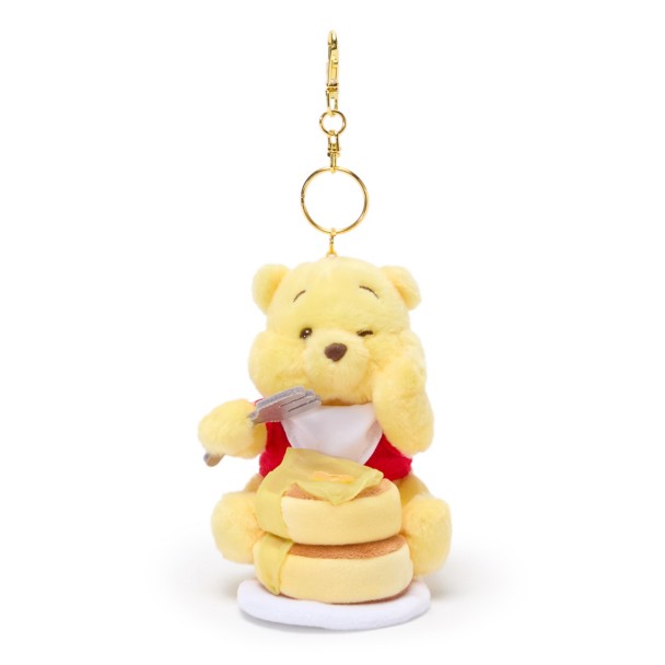 Winnie the Pooh Pancakes Plush Keychain Bag Charm – 5” – Disney Store Japan