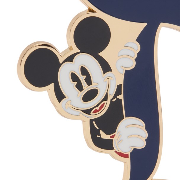 Mickey Mouse Disneyland ''D'' Keychain Bag Charm - Navy