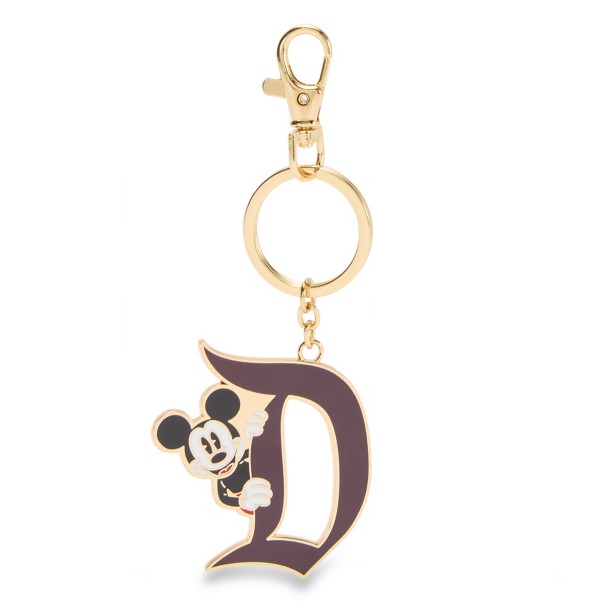 Mickey Mouse Disneyland ”D” Keychain Bag Charm – Burgundy Mickey Mouse Disneyland ”D” Keychain Bag Charm – Burgundy