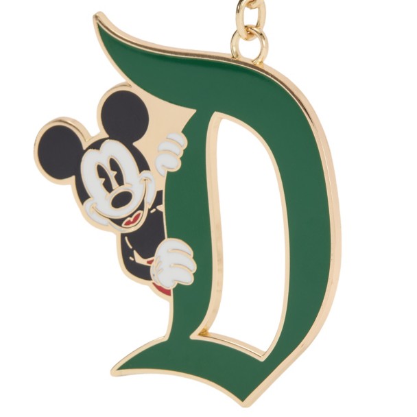 Mickey Mouse Disneyland ''D'' Keychain Bag Charm - Green