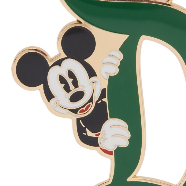 Mickey Mouse Disneyland ''D'' Keychain Bag Charm - Green