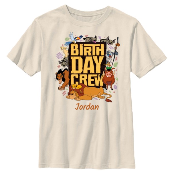 The Lion King Birthday Crew Party Matching T-Shirt – Customized | Disney Store The Lion King Birthday Crew Party Matching T-Shirt – Customized | Disney Store