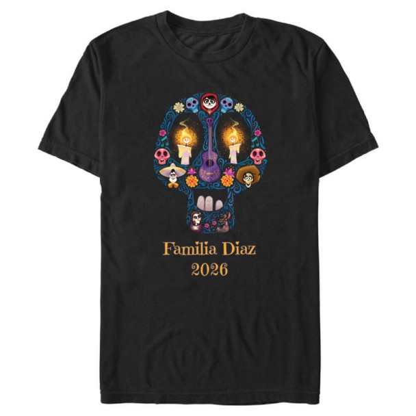 Coco Day of the Dead Día de los Muertos Sugar Skull T-Shirt – Customized | Disney Store Coco Day of the Dead Día de los Muertos Sugar Skull T-Shirt – Customized | Disney Store
