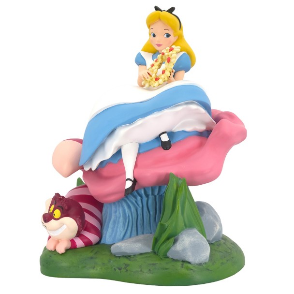 Alice and Cheshire Cat Figure by Enesco - Alice in Wonderland 75th Anniversary