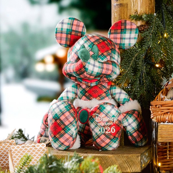 Mickey Mouse Plaid Holiday Plush - Disney® Visa® Cardmember Exclusive 2026