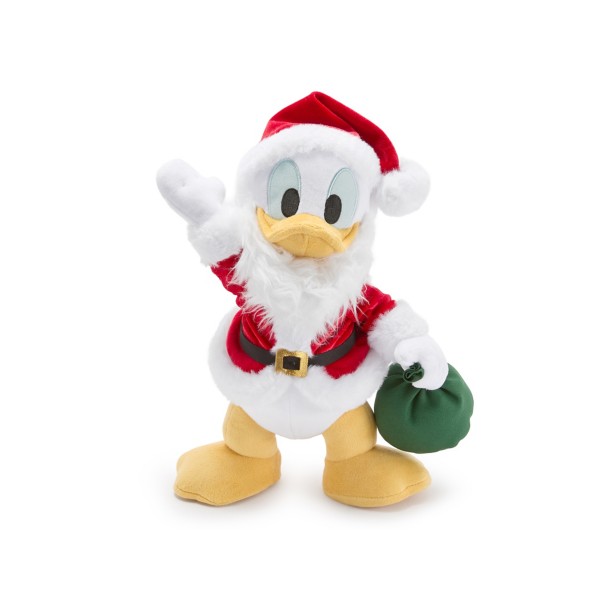 Santa Mickey Mouse Plush Suction Cup Cling - 8 1/4''