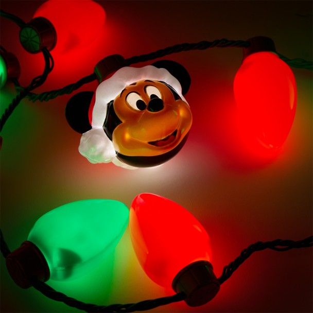 Mickey Mouse Holiday Light-Up Necklace