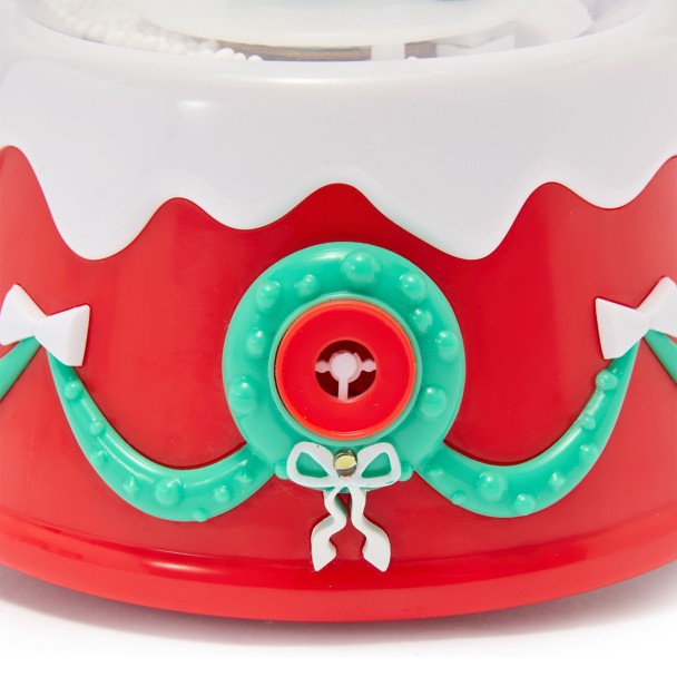 Santa Mickey Mouse Light-Up and Sound Bubble Snowglobe with Strap
