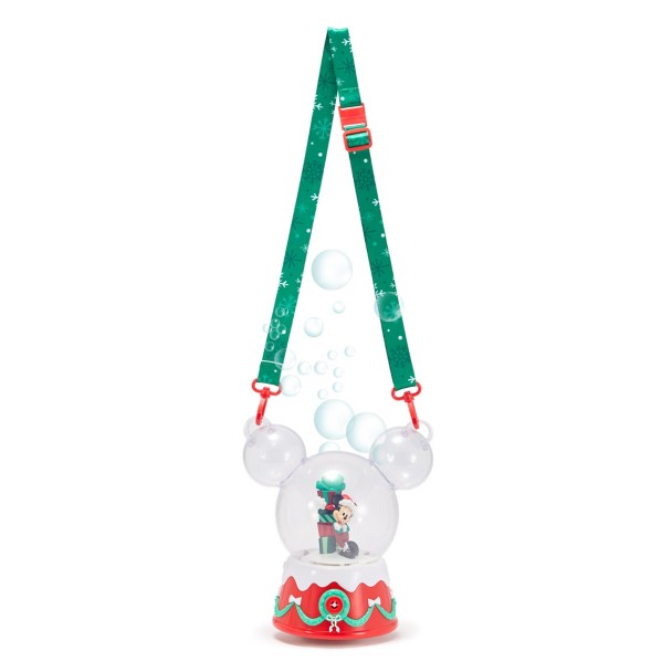 Santa Mickey Mouse Light-Up and Sound Bubble Snowglobe with Strap Santa Mickey Mouse Light-Up and Sound Bubble Snowglobe with Strap