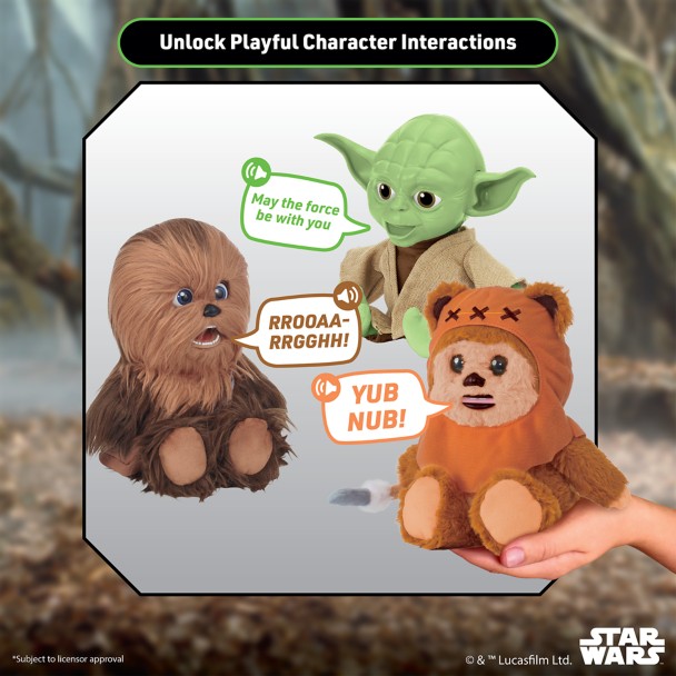 Yoda Plush Palm Puppetronic Interactive Talking Action Figure - Star Wars
