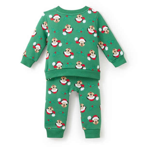 Santa Mickey Mouse Top and Pants Set for Baby