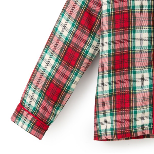 Santa Mickey Mouse Plaid Holiday Sleep Set for Kids