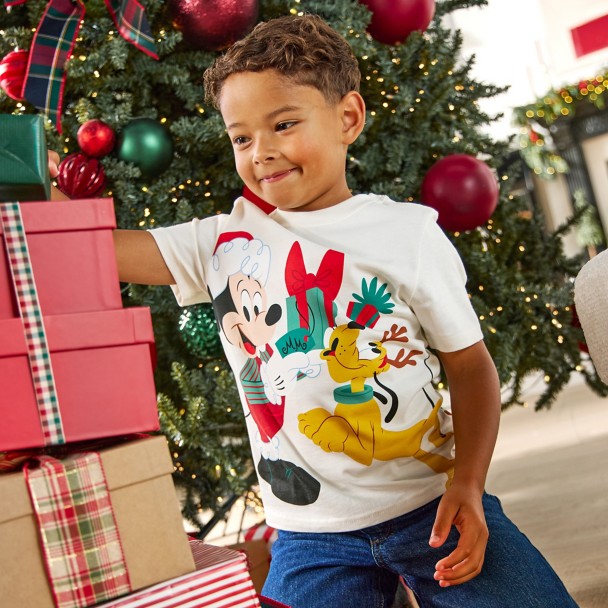 Mickey Mouse and Friends Holiday T-Shirt for Kids