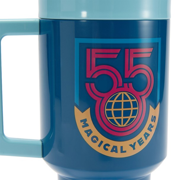 Mickey and Minnie Mouse Walt Disney World 55th Anniversary 33 oz. Travel Cup with Straw