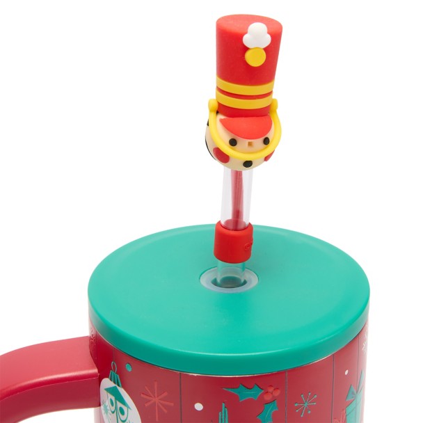 Disney Parks Holiday 33 oz. Stainless Steel Travel Tumbler with Straw