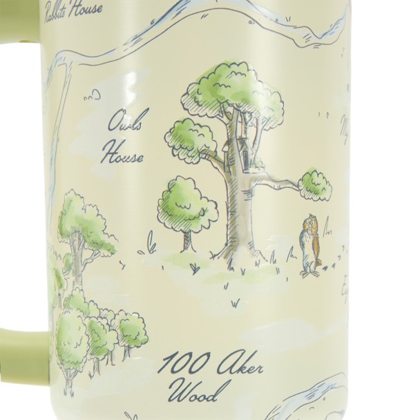 Winnie the Pooh Hundred Acre Wood Map Stainless Steel 40 oz. Tumbler with Straw