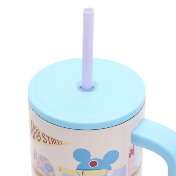 Disney Memorabilia Bookshelf Stainless Steel 40 oz. Tumbler with Straw