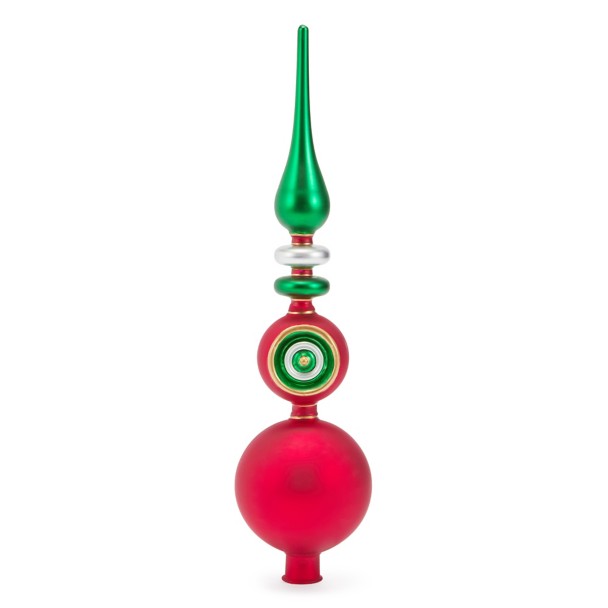 Santa Mickey and Minnie Mouse Christmas Tree Topper