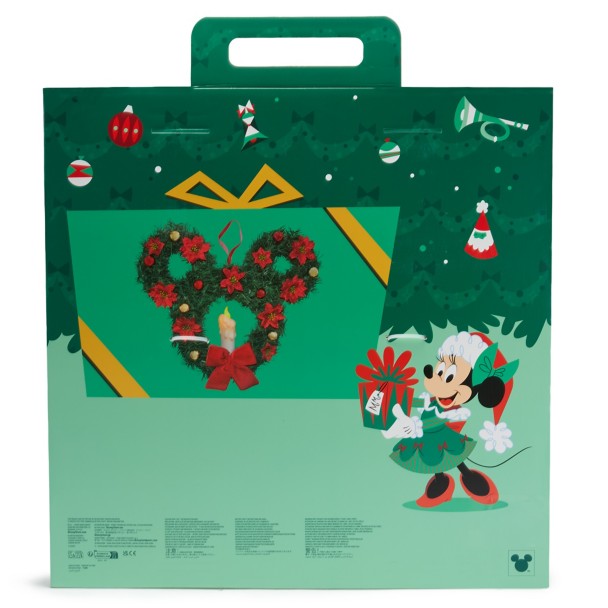 Mickey Mouse Icon Light-Up Holiday Wreath