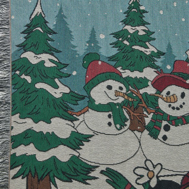 Mickey and Minnie Mouse Holiday Throw Blanket