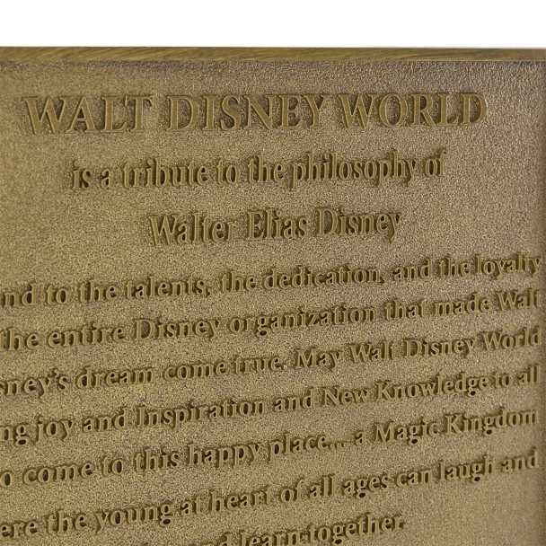 Walt Disney World Dedication Plaque Replica - 55th Anniversary