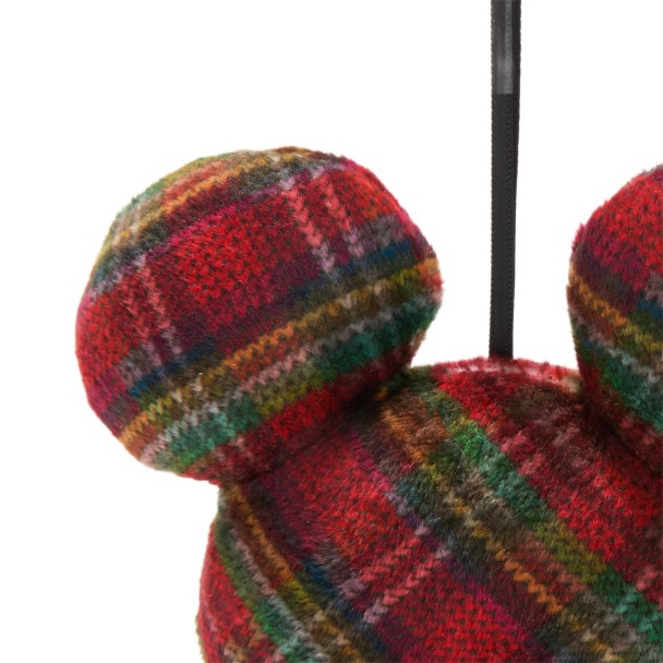 Mickey Mouse Icon Plaid Plush Ornament