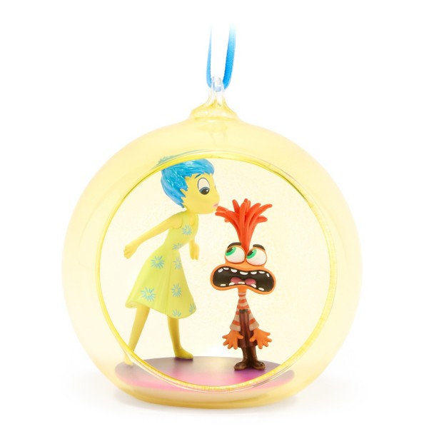 Joy and Anxiety Glass Globe Sketchbook Ornament – Inside Out 2 Joy and Anxiety Glass Globe Sketchbook Ornament – Inside Out 2
