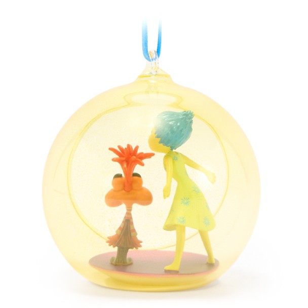Joy and Anxiety Glass Globe Sketchbook Ornament - Inside Out 2