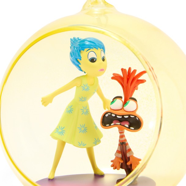 Joy and Anxiety Glass Globe Sketchbook Ornament - Inside Out 2