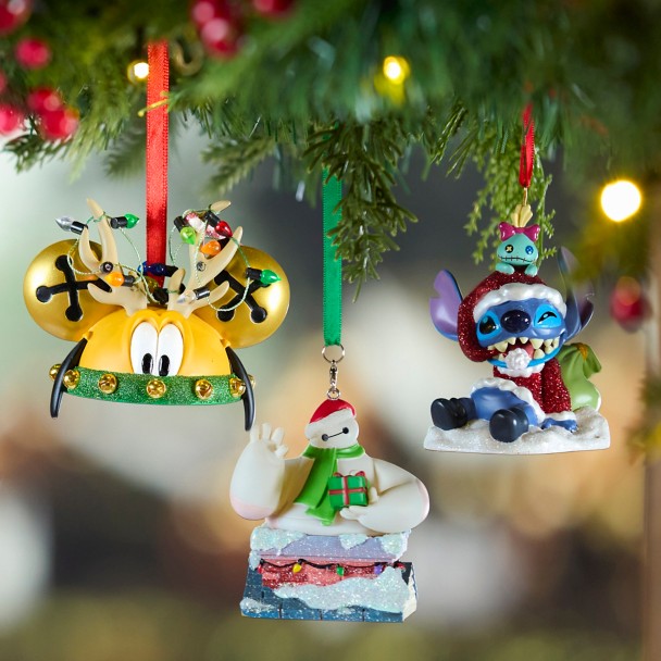 Pluto as Reindeer Ear Hat Ornament