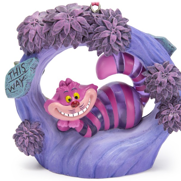 Cheshire Cat Light-Up Living Magic Sketchbook Ornament - Alice in Wonderland