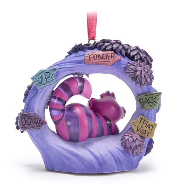 Cheshire Cat Light-Up Living Magic Sketchbook Ornament - Alice in Wonderland