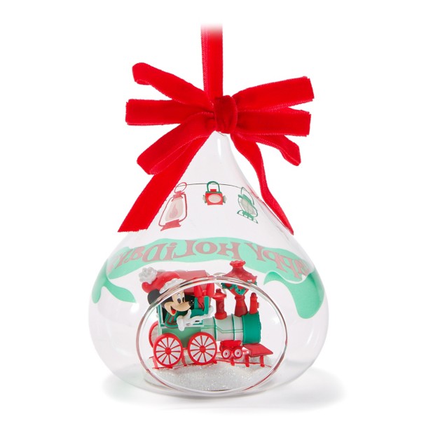 Mickey Mouse Icon Fantasyland Castle Glass Ball Ornament 2026