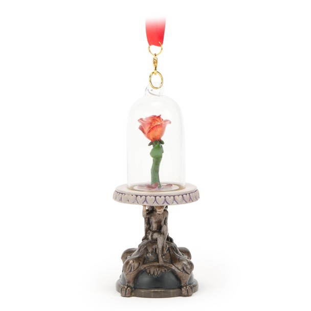 Enchanted Rose Light-Up Living Magic Sketchbook Ornament - Beauty and the Beast