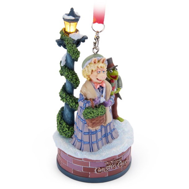 Kermit and Miss Piggy Light-Up Living Magic Sketchbook Ornament - The Muppet Christmas Carol