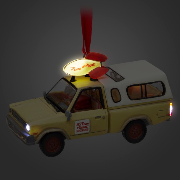 Pizza Planet Delivery Truck Light-Up Living Magic Sketchbook Ornament - Toy Story