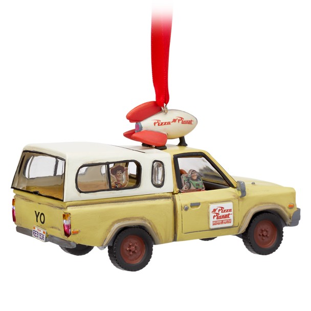 Pizza Planet Delivery Truck Light-Up Living Magic Sketchbook Ornament - Toy Story