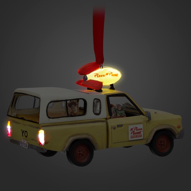 Pizza Planet Delivery Truck Light-Up Living Magic Sketchbook Ornament - Toy Story
