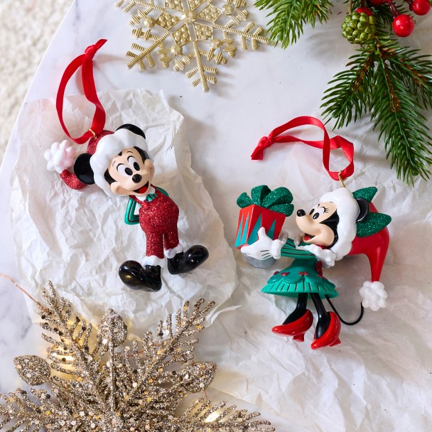 Santa Minnie Mouse Ornament