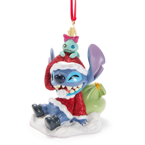 Santa Stitch with Scrump Figural Ornament - Lilo & Stitch