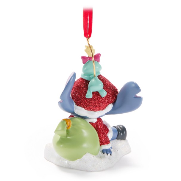 Santa Stitch with Scrump Figural Ornament - Lilo & Stitch