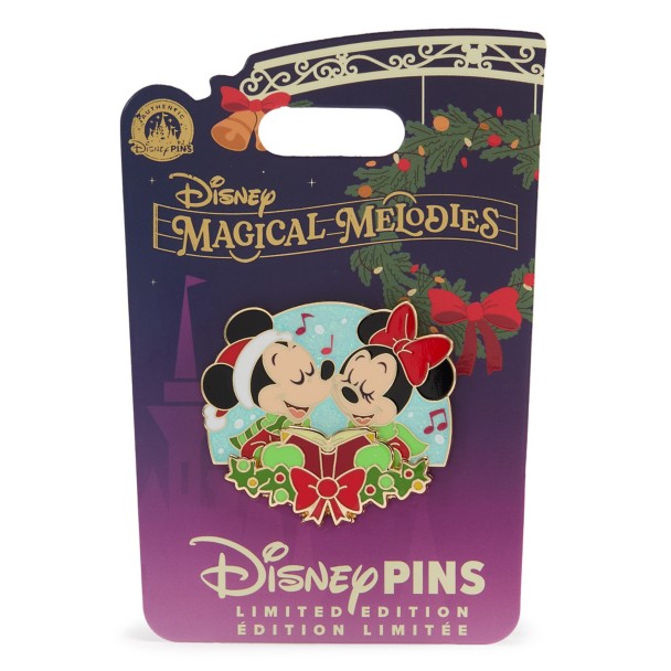 Mickey and Minnie Mouse Holiday Pin - Disney Magical Melodies - Limited Edition