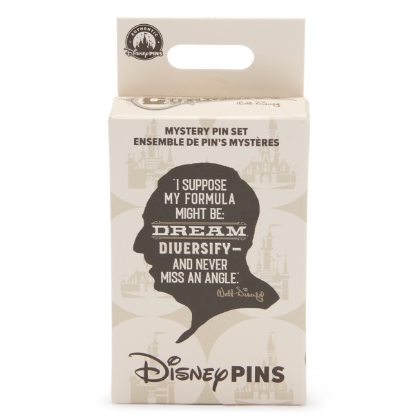 Walt Disney Quotes Mystery Pin Blind Pack - 2-Pc. - Limited Release